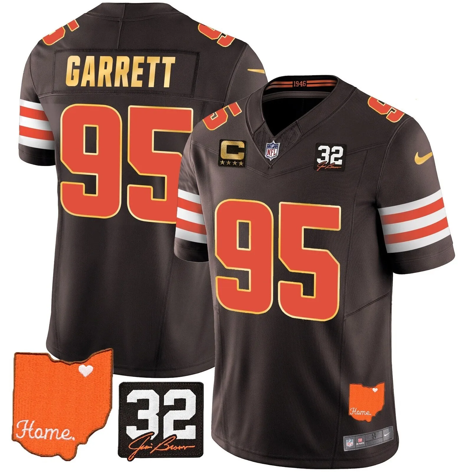 Cleveland Browns Deshaun Watson Home Patch Football Jersey 31 Cleveland Browns Deshaun Watson Home Patch Football Jersey