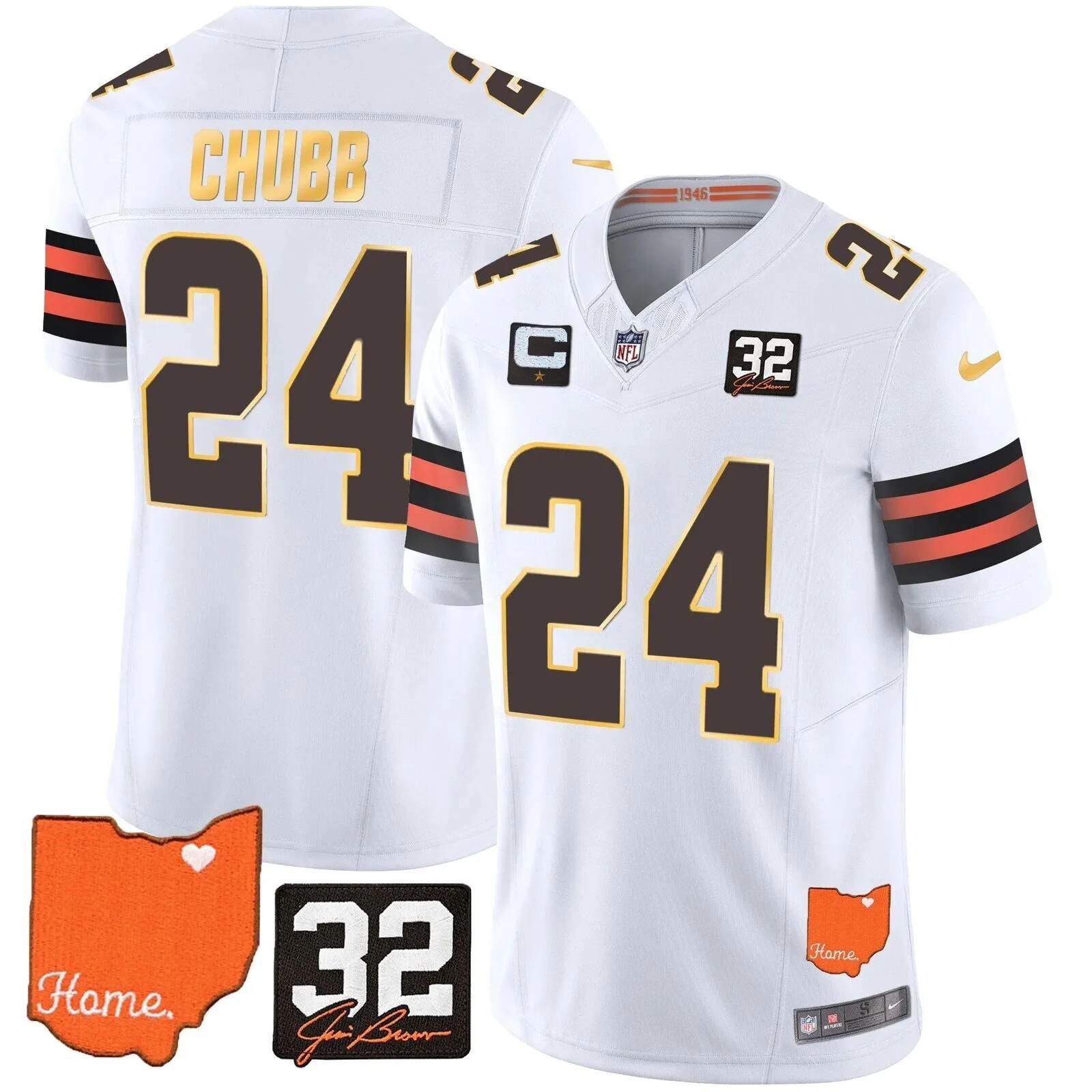 Cleveland Browns Deshaun Watson Home Patch Football Jersey 35 Cleveland Browns Deshaun Watson Home Patch Football Jersey