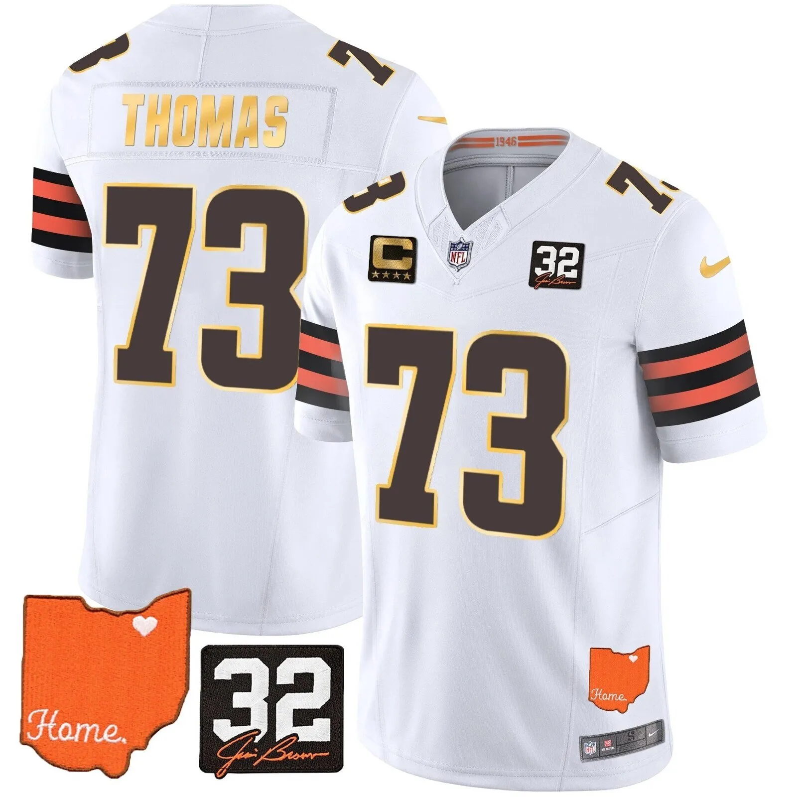 Cleveland Browns Deshaun Watson Home Patch Football Jersey 36 Cleveland Browns Deshaun Watson Home Patch Football Jersey