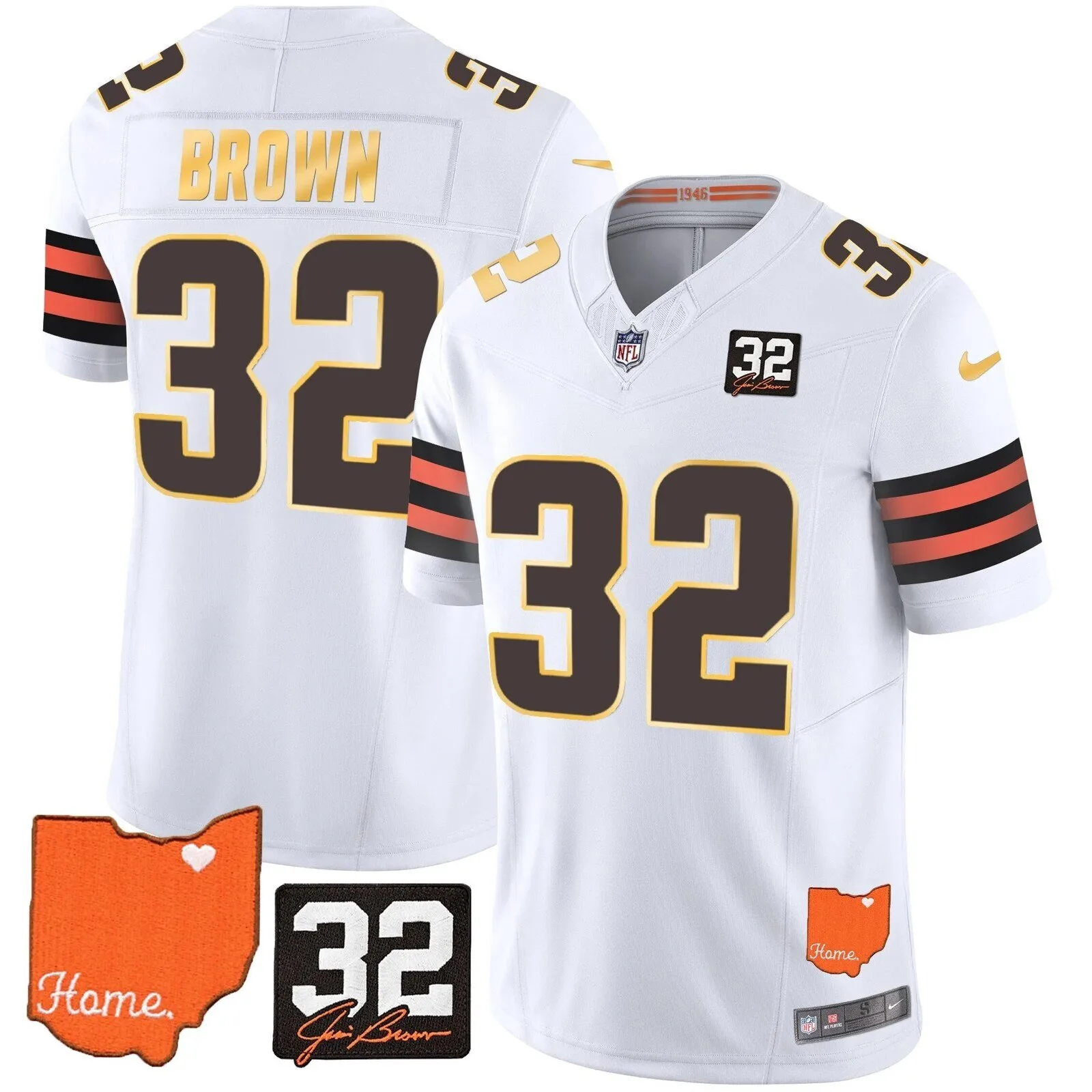 Cleveland Browns Deshaun Watson Home Patch Football Jersey 37 Cleveland Browns Deshaun Watson Home Patch Football Jersey
