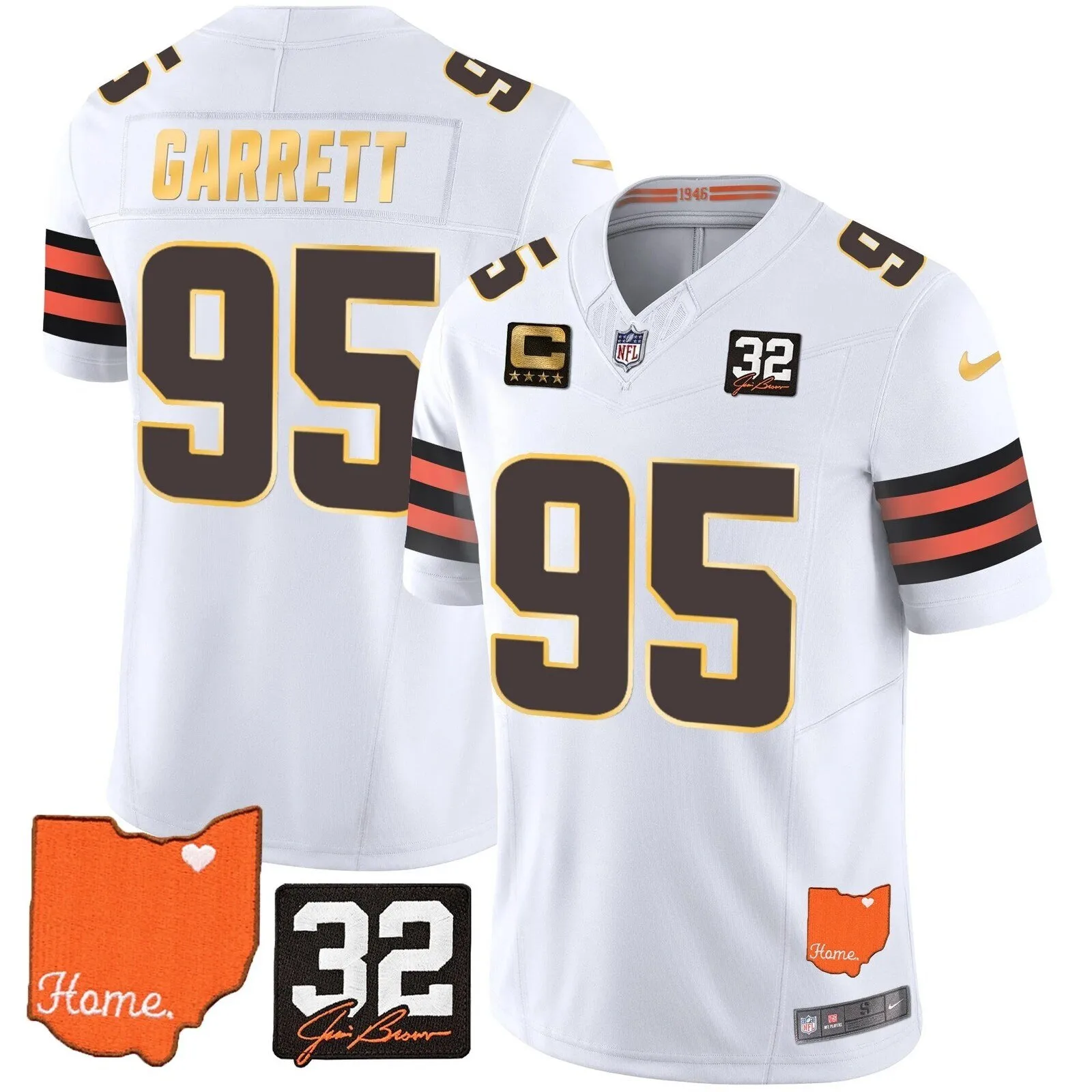 Cleveland Browns Deshaun Watson Home Patch Football Jersey 38 Cleveland Browns Deshaun Watson Home Patch Football Jersey