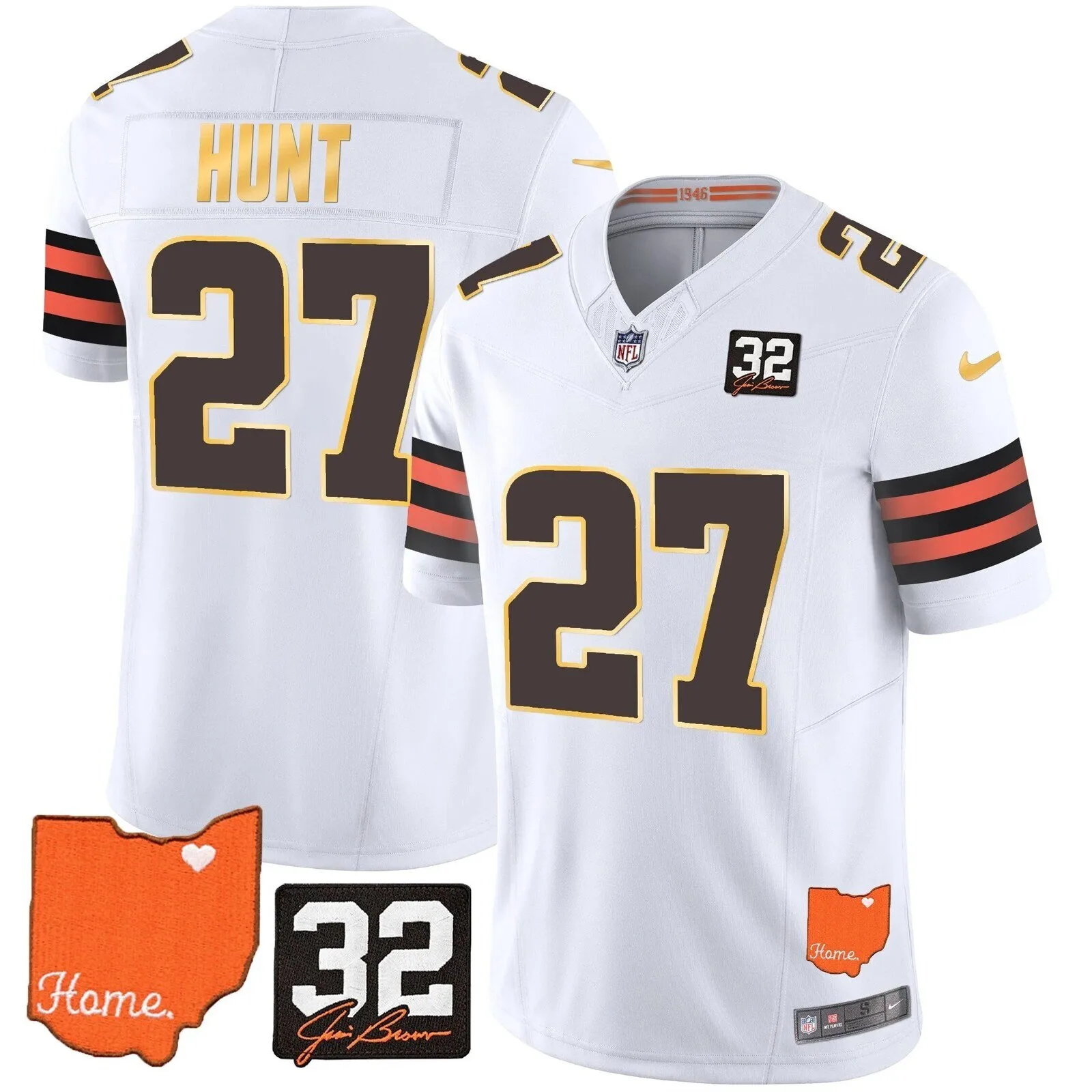 Cleveland Browns Deshaun Watson Home Patch Football Jersey 41 Cleveland Browns Deshaun Watson Home Patch Football Jersey