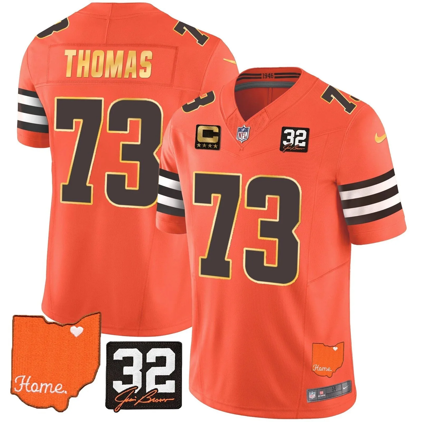Cleveland Browns Deshaun Watson Home Patch Football Jersey 44 Cleveland Browns Deshaun Watson Home Patch Football Jersey