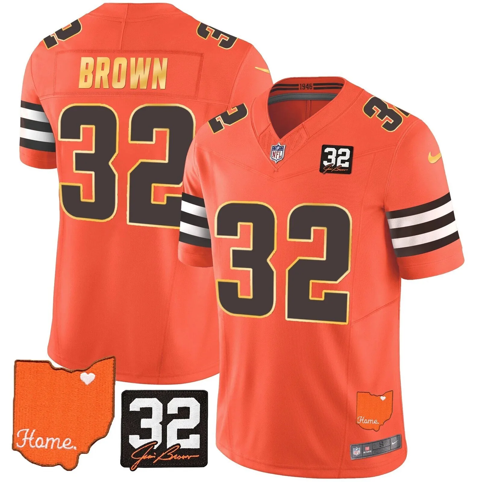 Cleveland Browns Deshaun Watson Home Patch Football Jersey 45 Cleveland Browns Deshaun Watson Home Patch Football Jersey