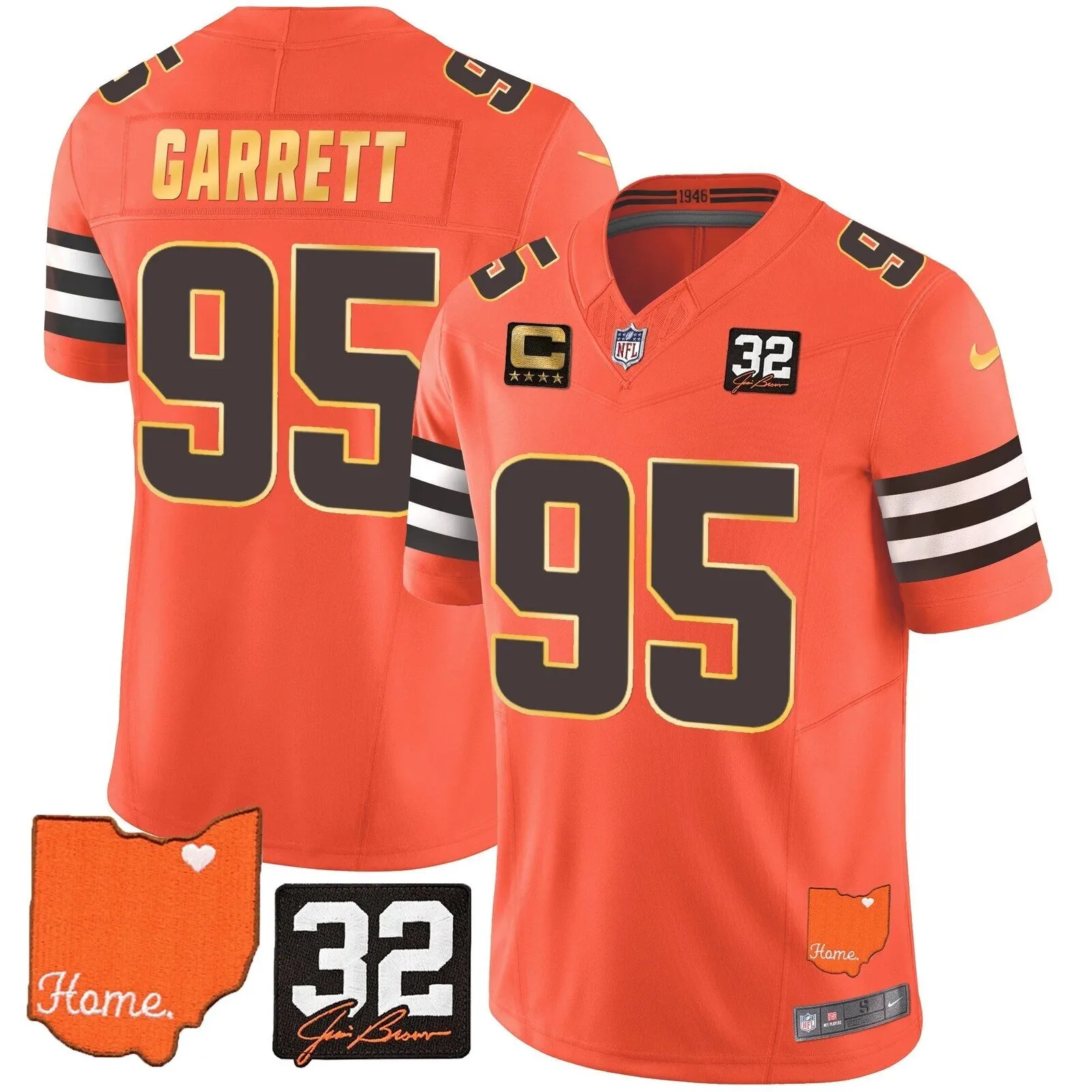 Cleveland Browns Deshaun Watson Home Patch Football Jersey 46 Cleveland Browns Deshaun Watson Home Patch Football Jersey