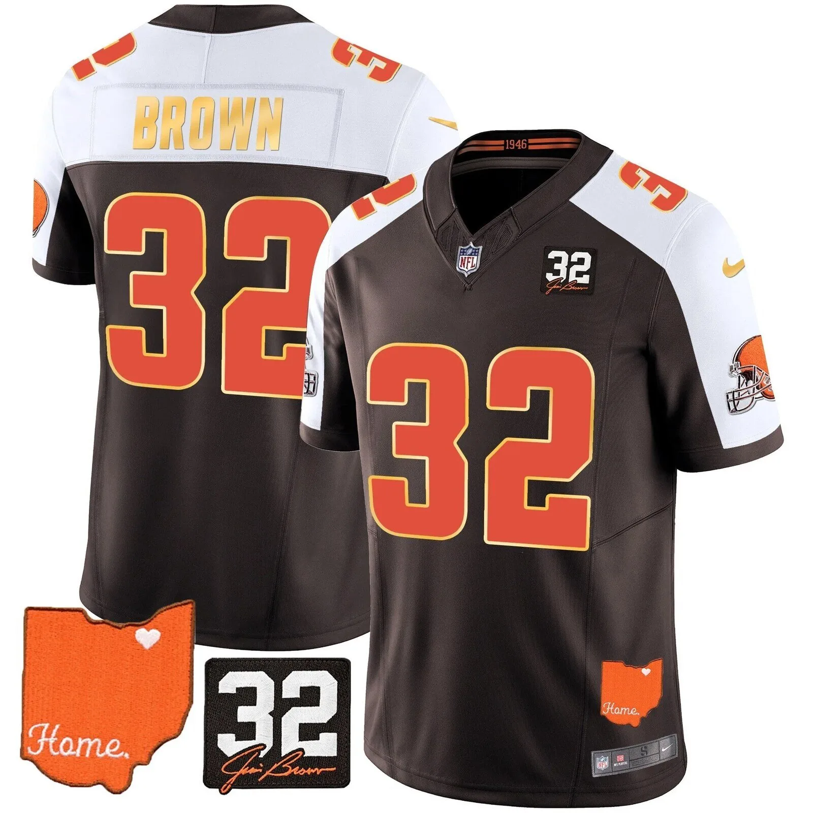 Cleveland Browns Deshaun Watson Home Patch Football Jersey 50 Cleveland Browns Deshaun Watson Home Patch Football Jersey