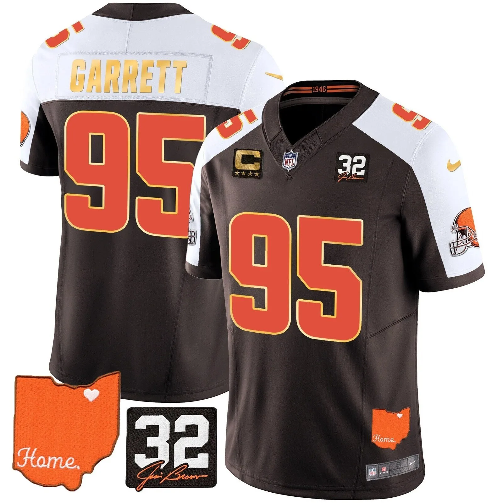 Cleveland Browns Deshaun Watson Home Patch Football Jersey 51 Cleveland Browns Deshaun Watson Home Patch Football Jersey