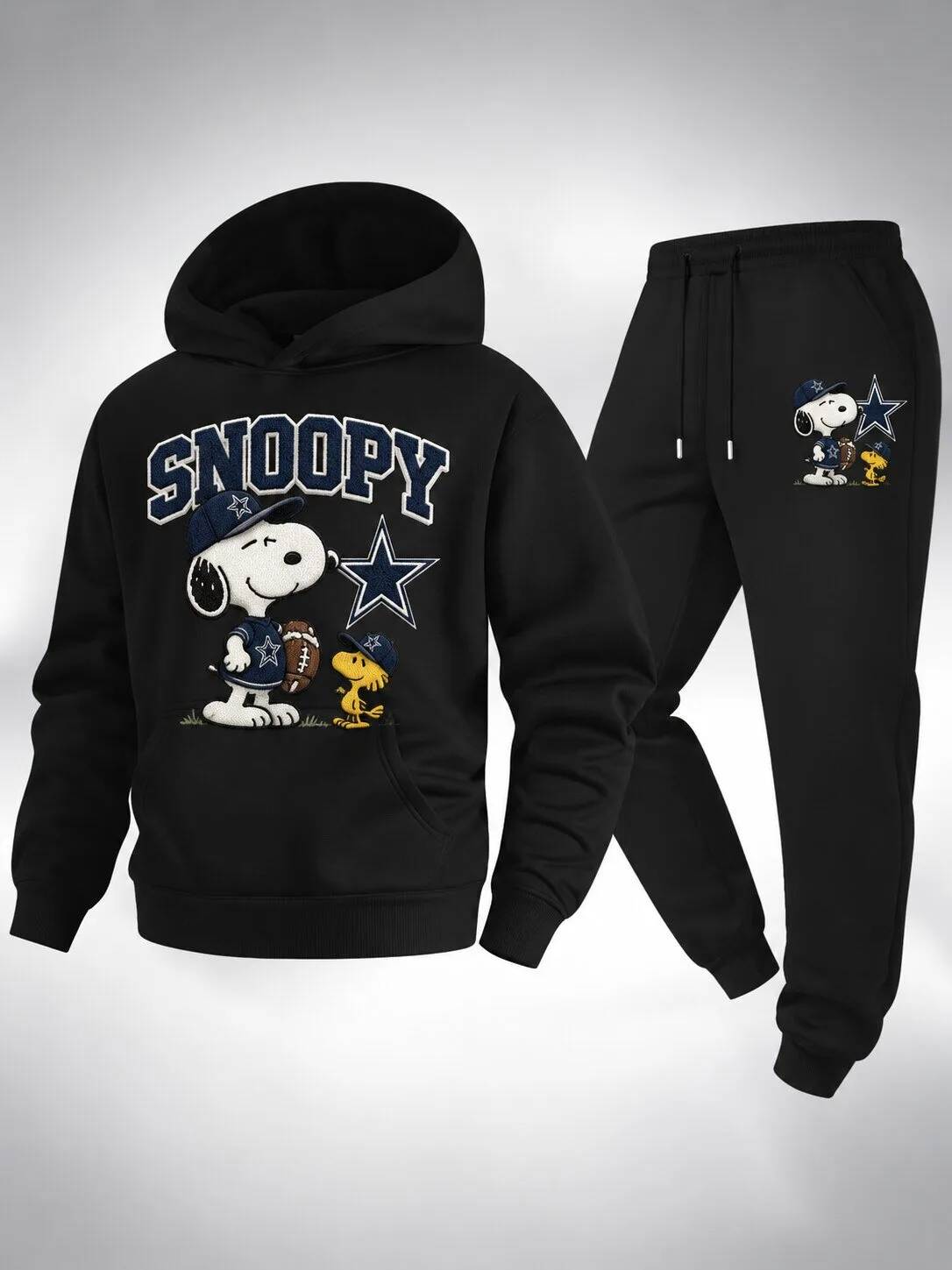 Snoopy Dallas Cowboys Football Team Hoodie and Pants Set