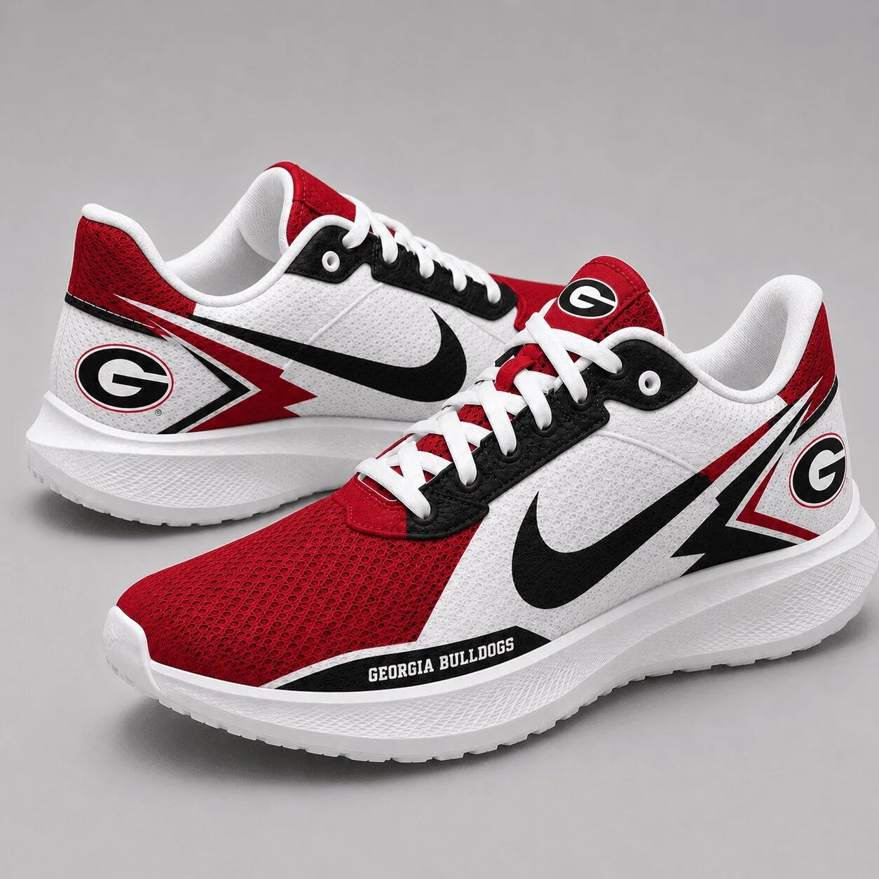 Georgia Bulldogs NCAA Running Shoes, University of Georgia Fan Sneakers