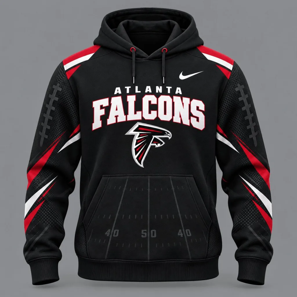 Atlanta Falcons National Football League Game Day Black Hoodie Atlanta Falcons National Football League Game Day Black Hoodie