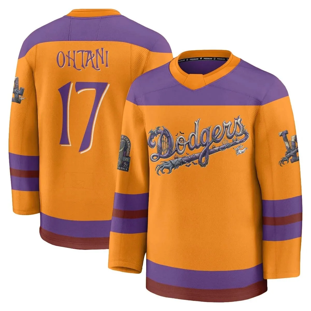 Shohei Ohtani Los Angeles Dodgers Halloween Edition Hockey Jersey