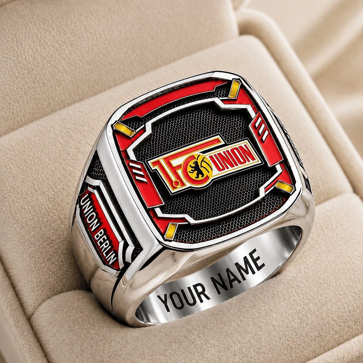 Union Berlin Bundesliga Football Club Men's Championship Ring Custom Engraved Gift