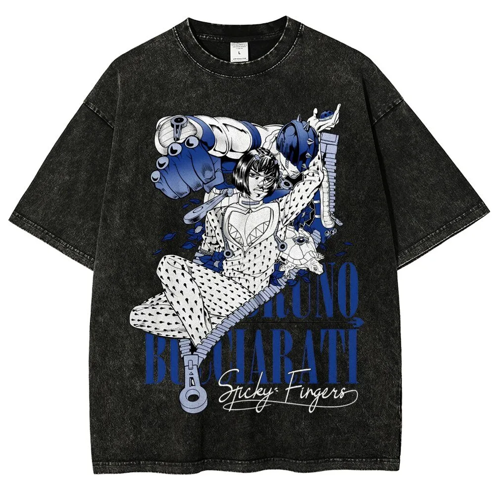 Bruno Bucciarati Sticky Fingers Jojo's Bizarre Adventure Anime T-Shirt