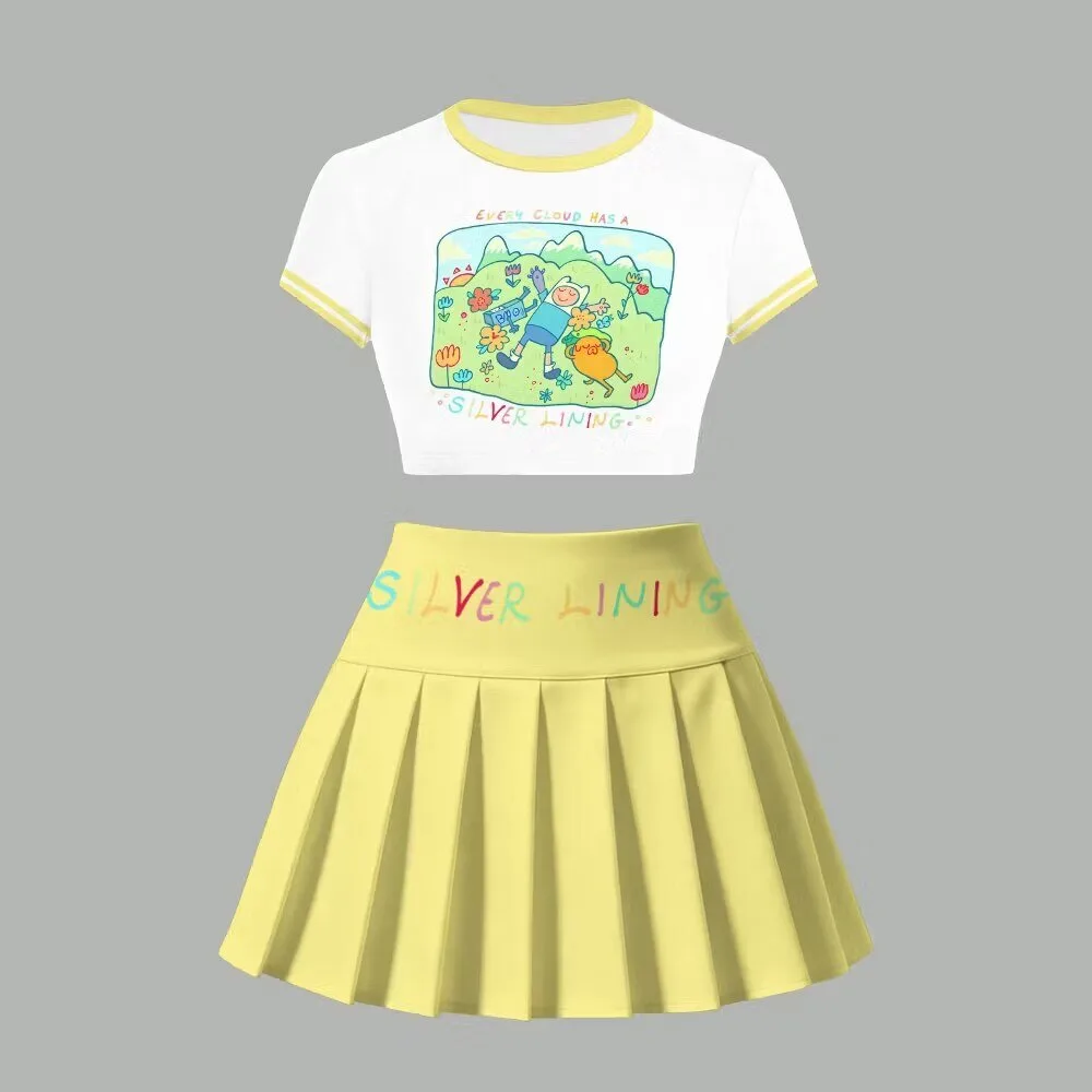 Adventure Time Finn and Jake Every Cloud Has A Silver Lining Skirt Set 1 Adventure Time Finn and Jake Every Cloud Has A Silver Lining Skirt Set