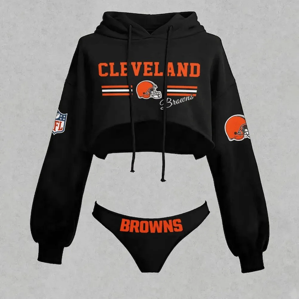 Cleveland Browns Women's Cropped Hoodie
