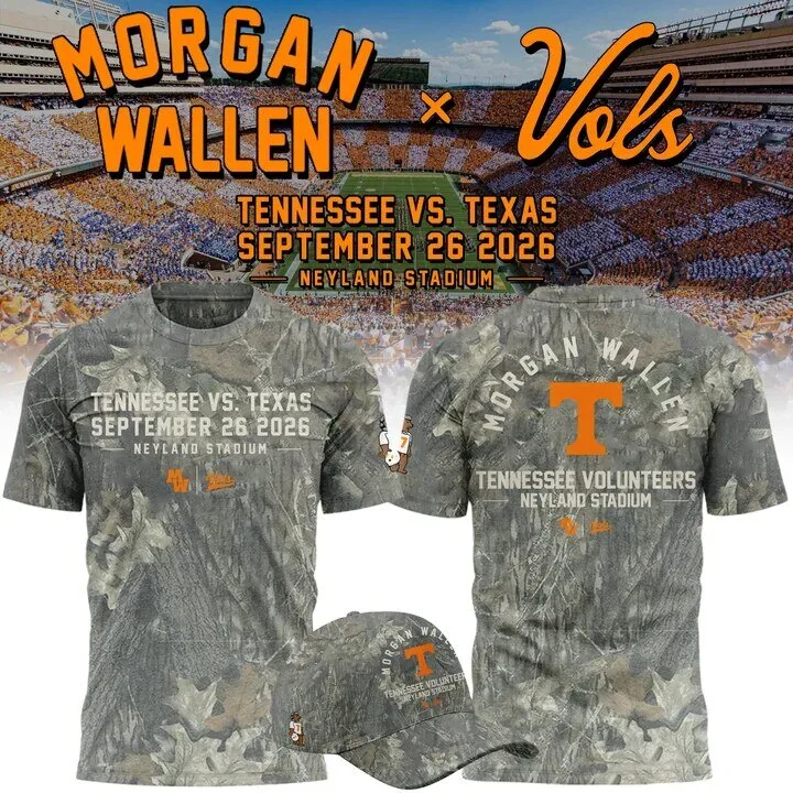 Morgan Wallen Tennessee Volunteers Texas Football Game Camouflage T-Shirt