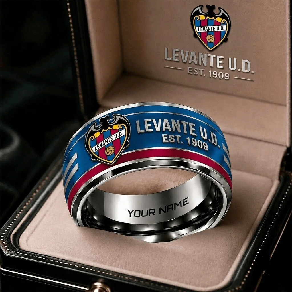 Levante Union Deportiva La Liga Personalized Football Club Ring