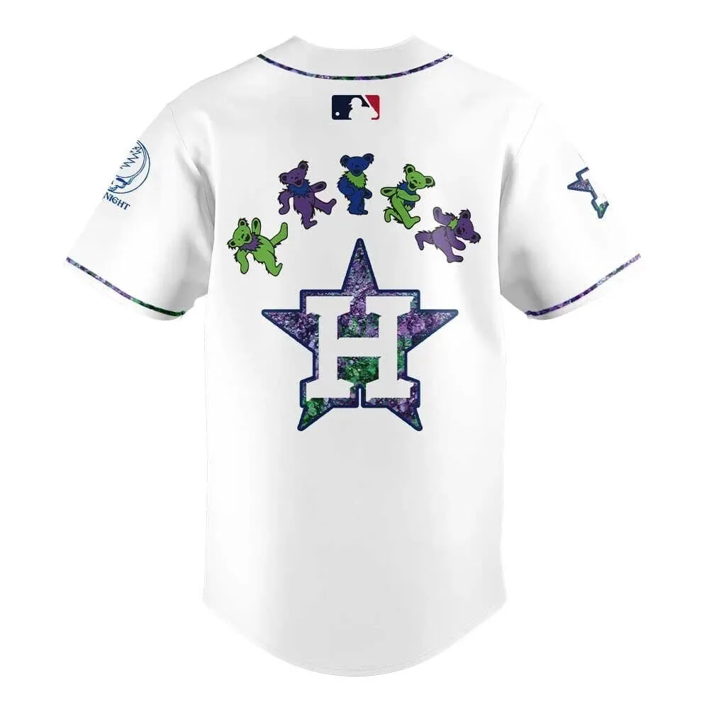 Limited Edition Baseball Jersey for Grateful Dead Night - Houston Astros 5 Limited Edition Baseball Jersey for Grateful Dead Night - Houston Astros