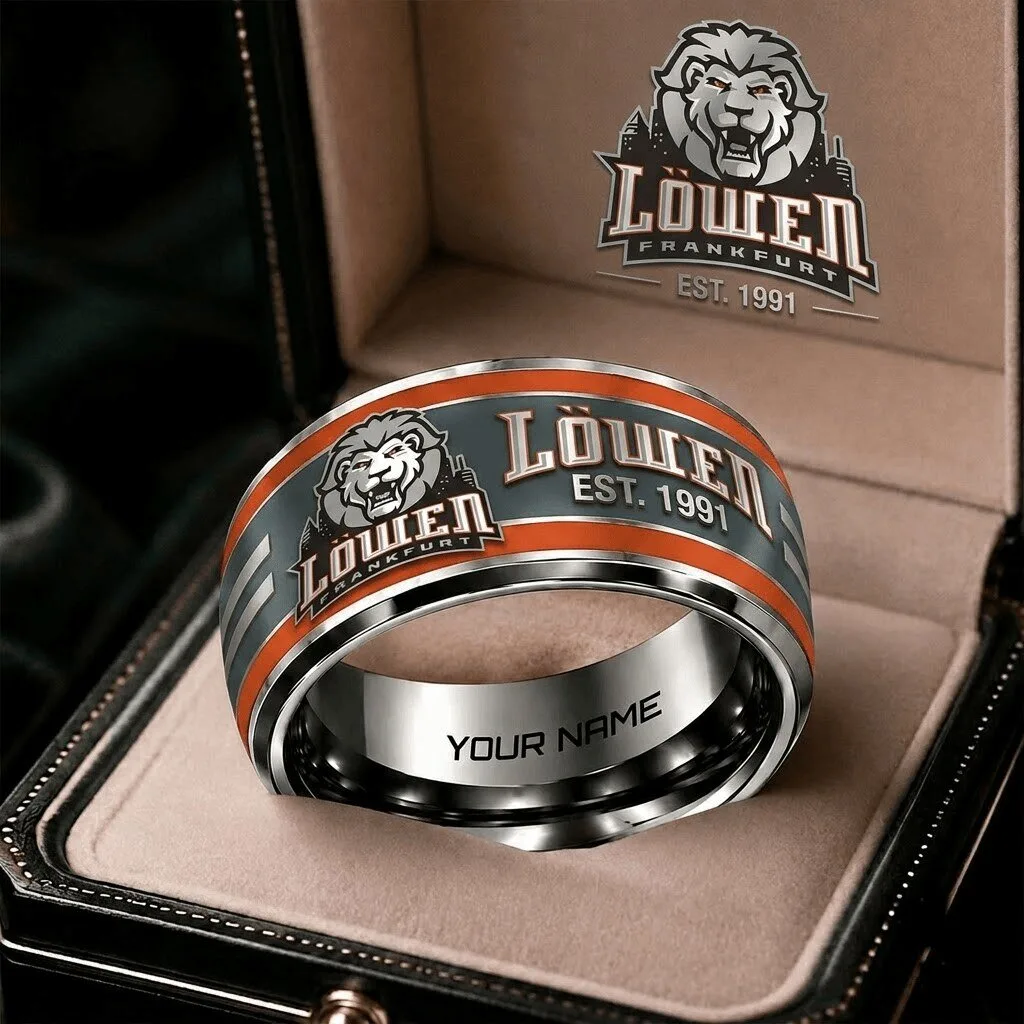 Löwen Frankfurt Ice Hockey Team Est 1991 Personalized Ring