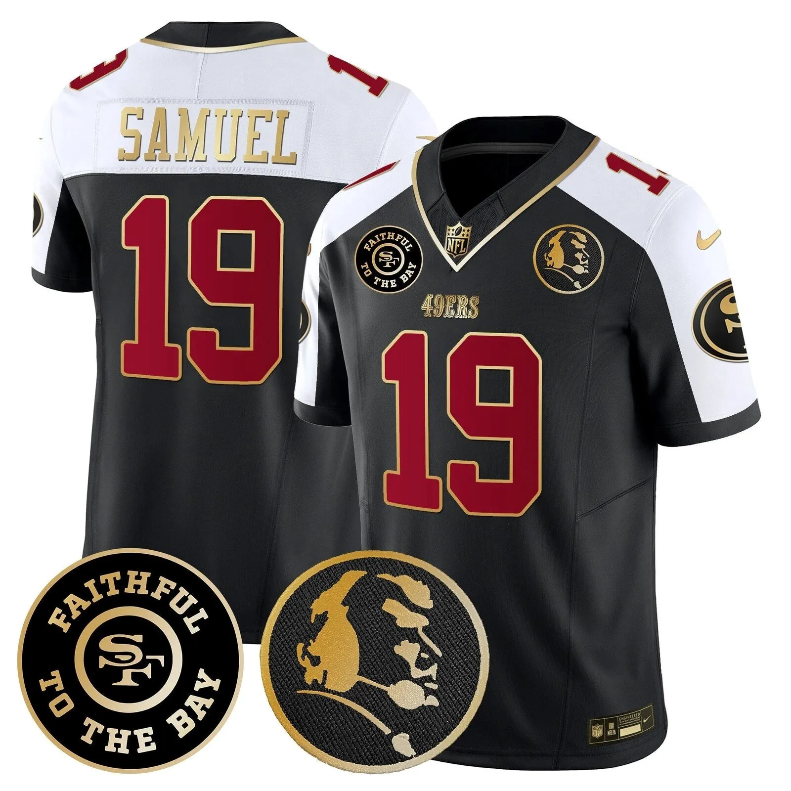 San Francisco 49ers Christian McCaffrey John Madden Patch Football Jersey
