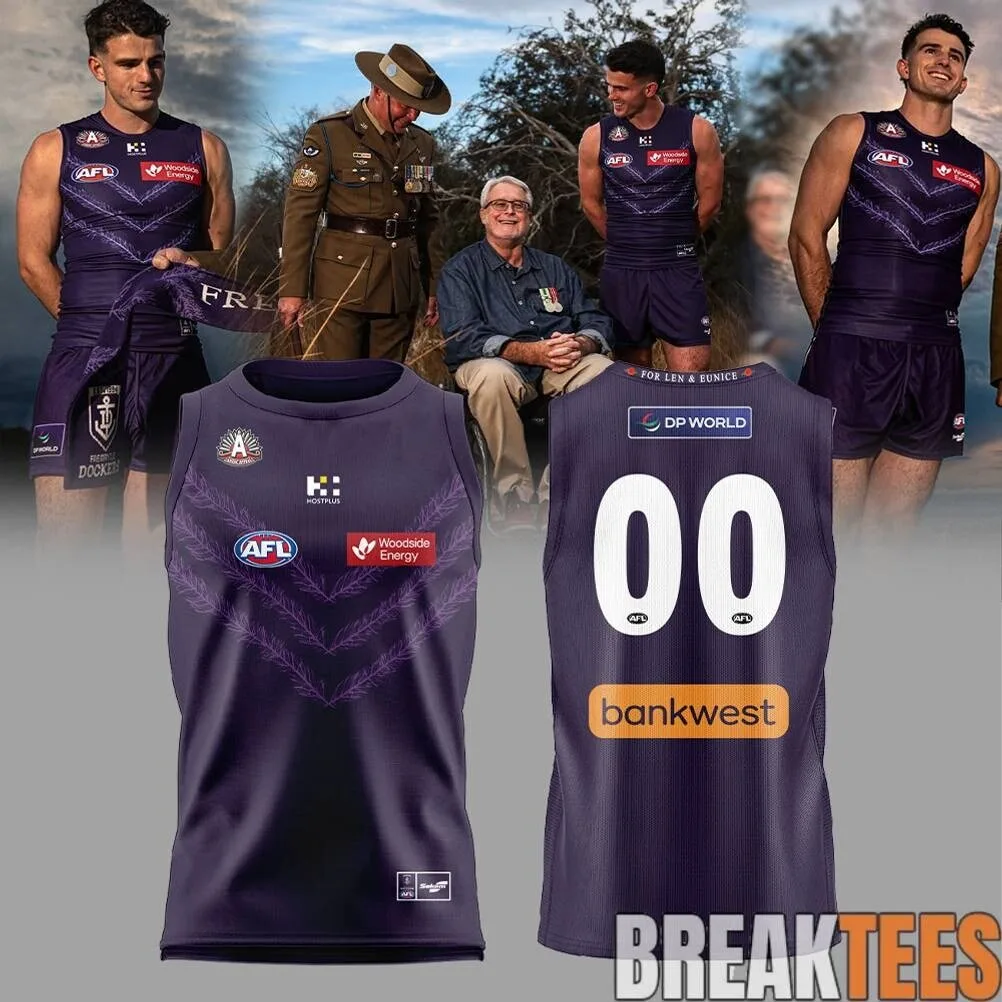 Fremantle Dockers 2026 ANZAC Day Australian Rules Football Jersey