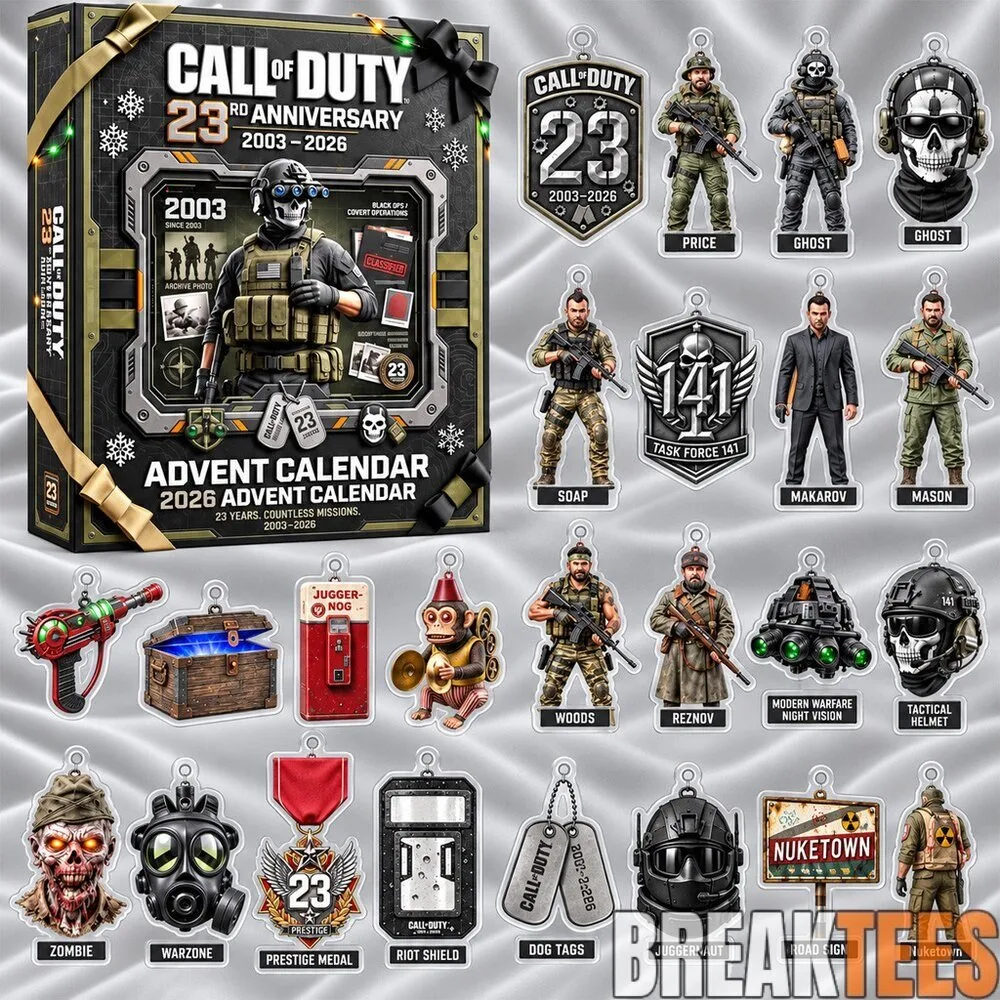 Call of Duty 23rd Anniversary 2026 Advent Calendar with 24 Ornaments