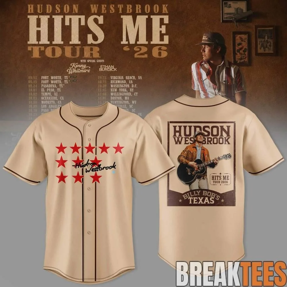 2026 Baseball Jersey for Hudson Westbrook's Hits Me Tour