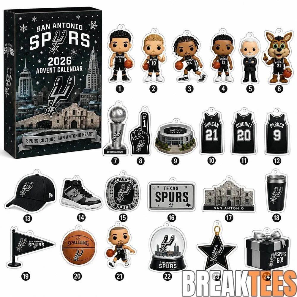 San Antonio Spurs 2026 Advent Calendar with Collectible Figurines and Gifts
