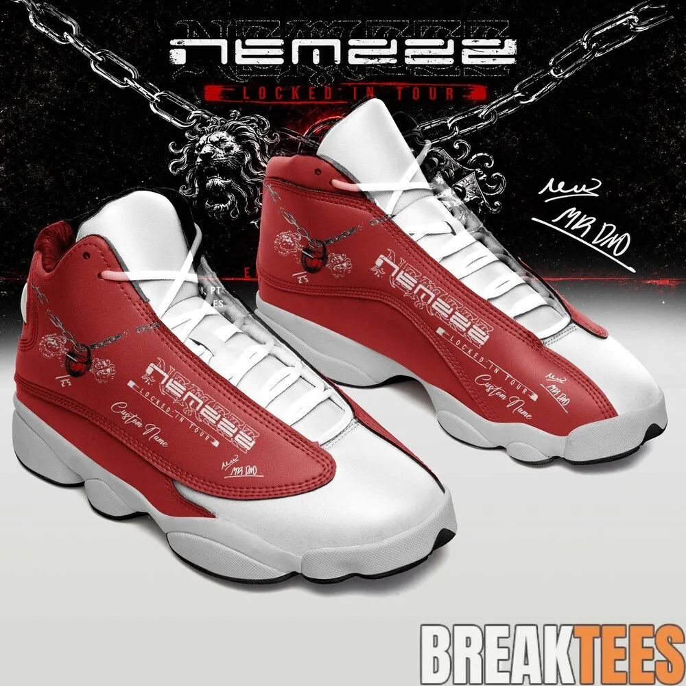 Nemzzz Locked In Tour 2026 Signature Air Jordan 13 Style Shoes