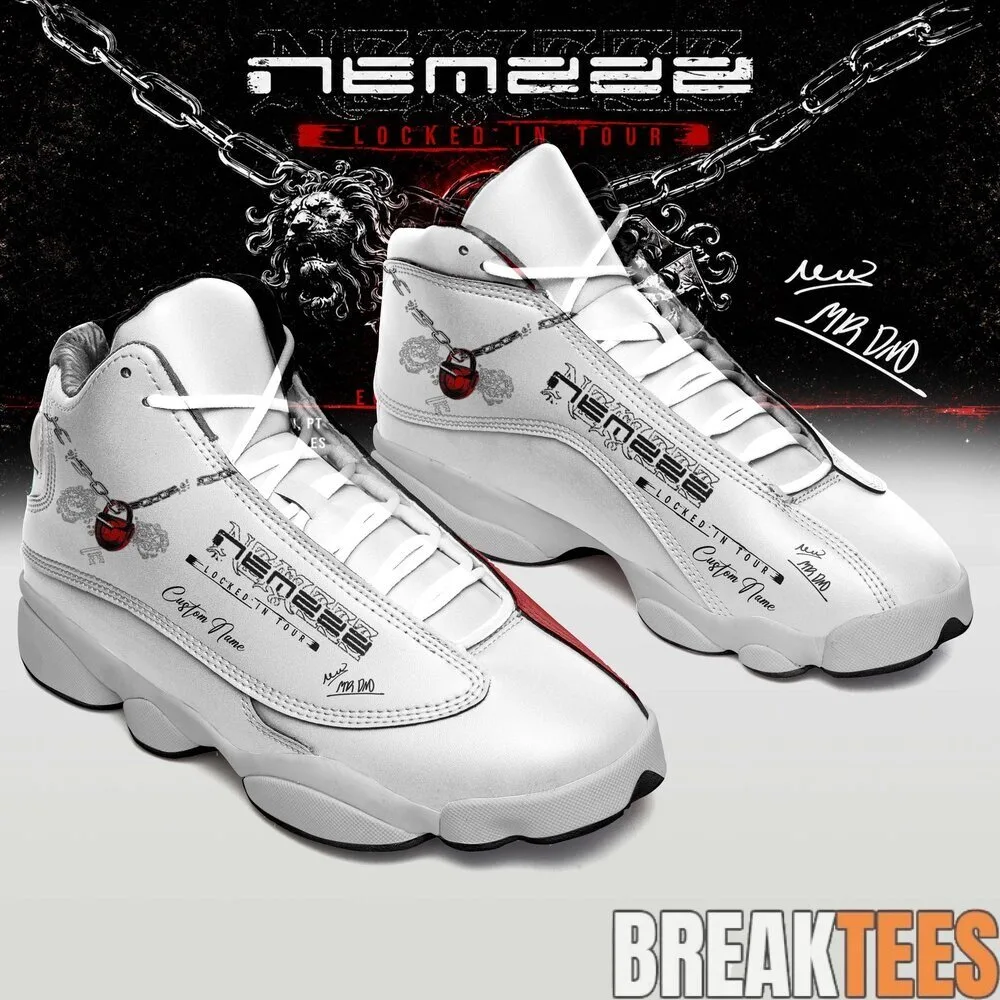 Nemzzz Locked In Tour 2026 Signature Air Jordan 13 Style Shoes