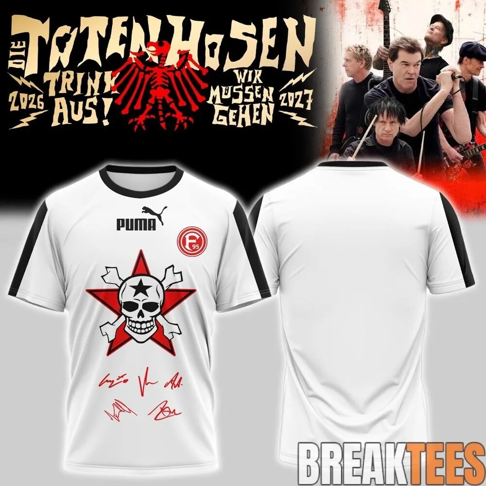 Die Toten Hosen Trink Aus! Wir Müssen Gehen Tour 2026-2027 Band T-Shirt 11 Die Toten Hosen Trink Aus! Wir Müssen Gehen Tour 2026-2027 Band T-Shirt