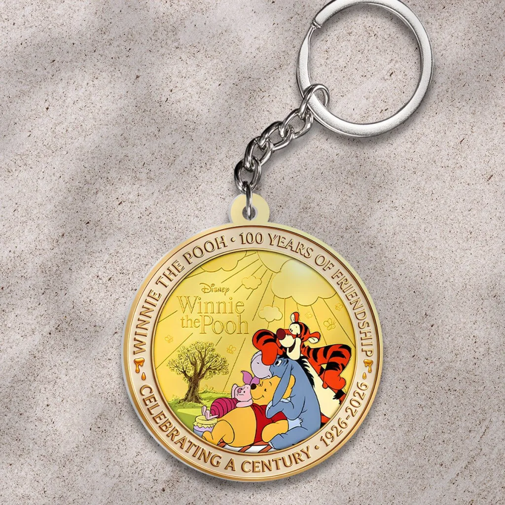 Keychain Celebrating A Century of Friendship with Winnie The Pooh - 100 Years Edition Keychain Celebrating A Century of Friendship with Winnie The Pooh - 100 Years Edition