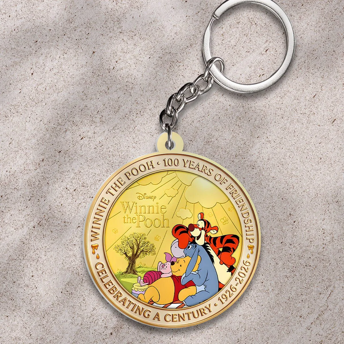 Keychain Celebrating A Century of Friendship with Winnie The Pooh - 100 Years Edition