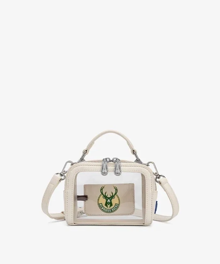Milwaukee Bucks National Basketball Association Clear Crossbody Bag 12 Milwaukee Bucks National Basketball Association Clear Crossbody Bag