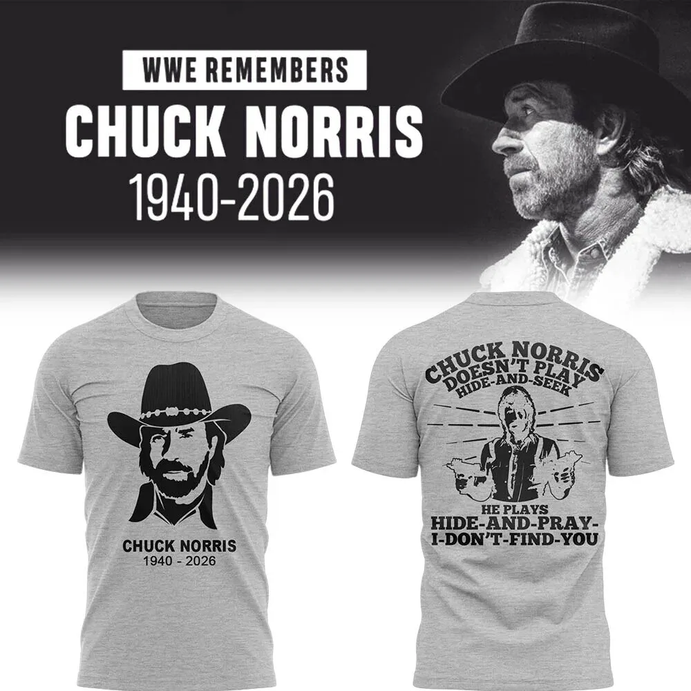 Chuck Norris Doesn't Play Hide-and-Seek Funny Tribute T-Shirt