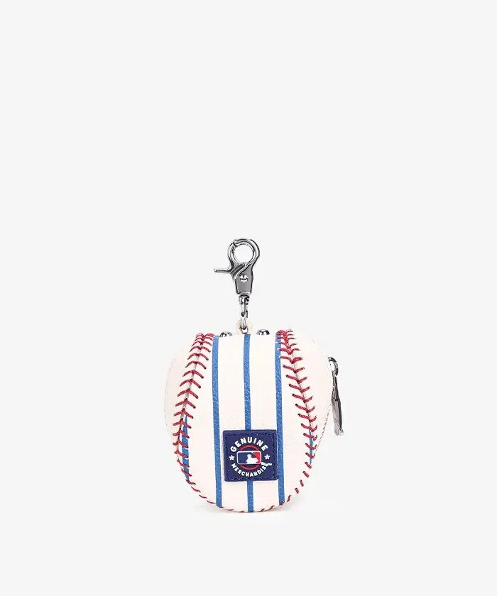 Chicago Cubs Baseball Pouch Keychain with Zipper Closure