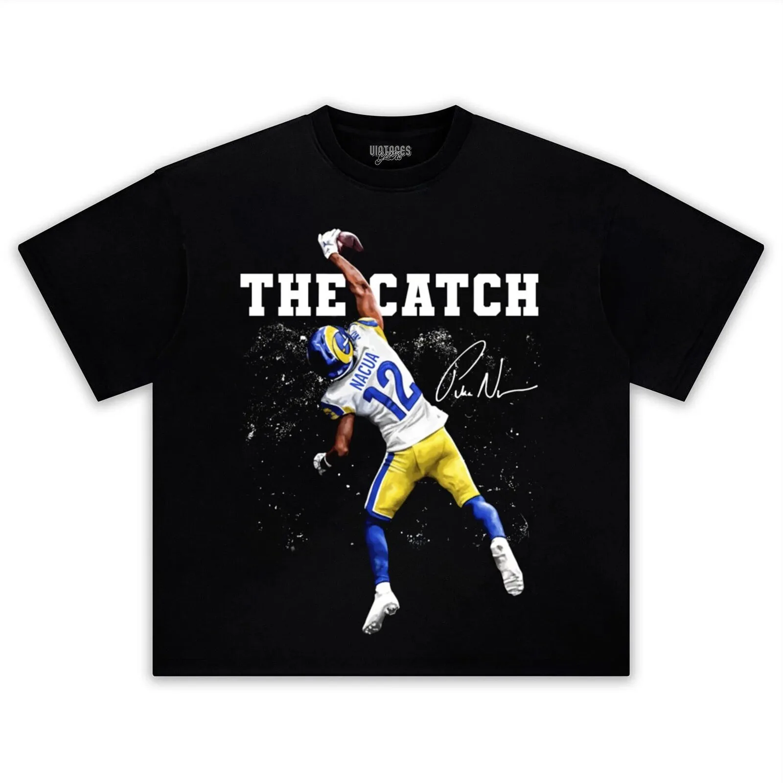 Puka Nacua The Catch Los Angeles Football Graphic T-Shirt