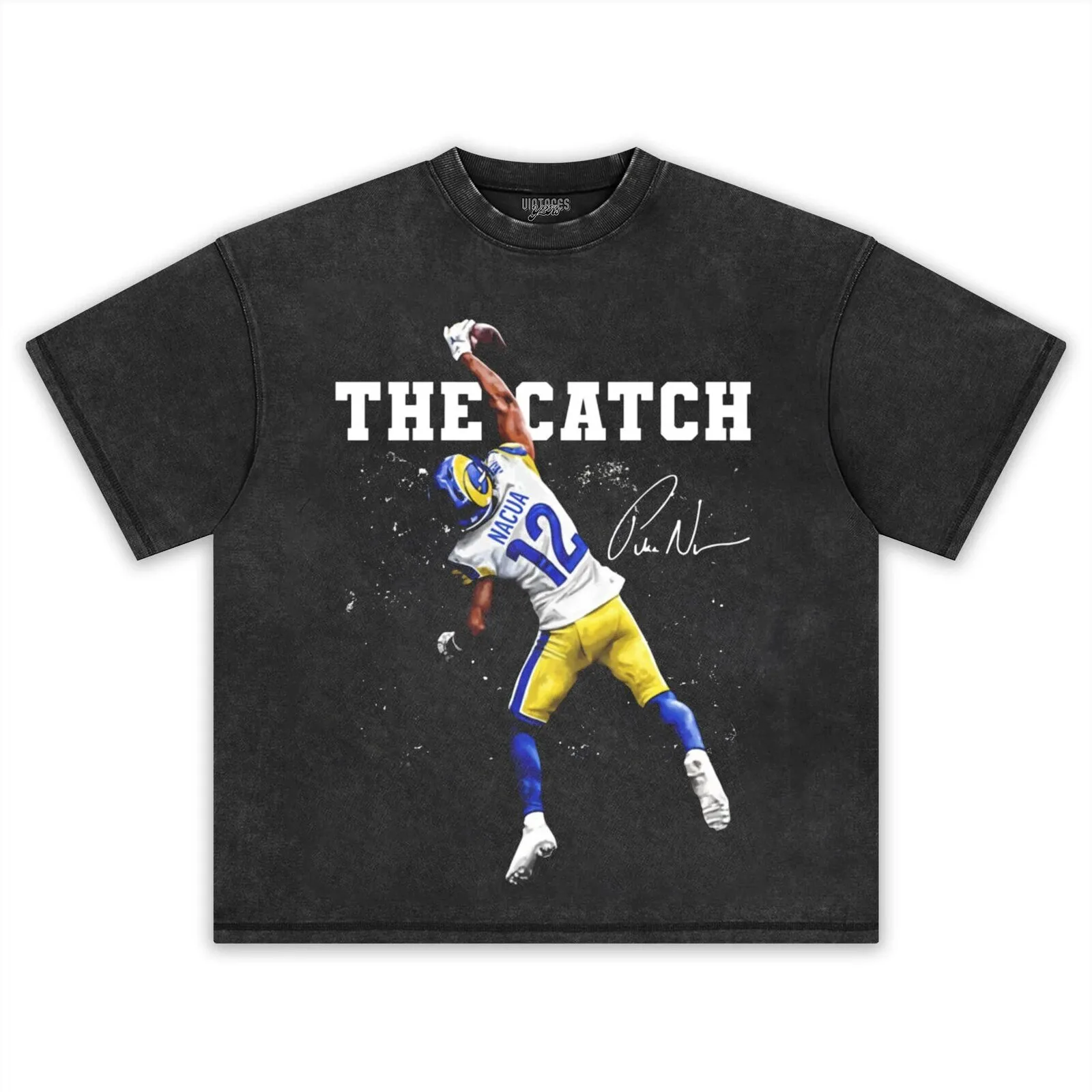 Puka Nacua The Catch Los Angeles Football Graphic T-Shirt