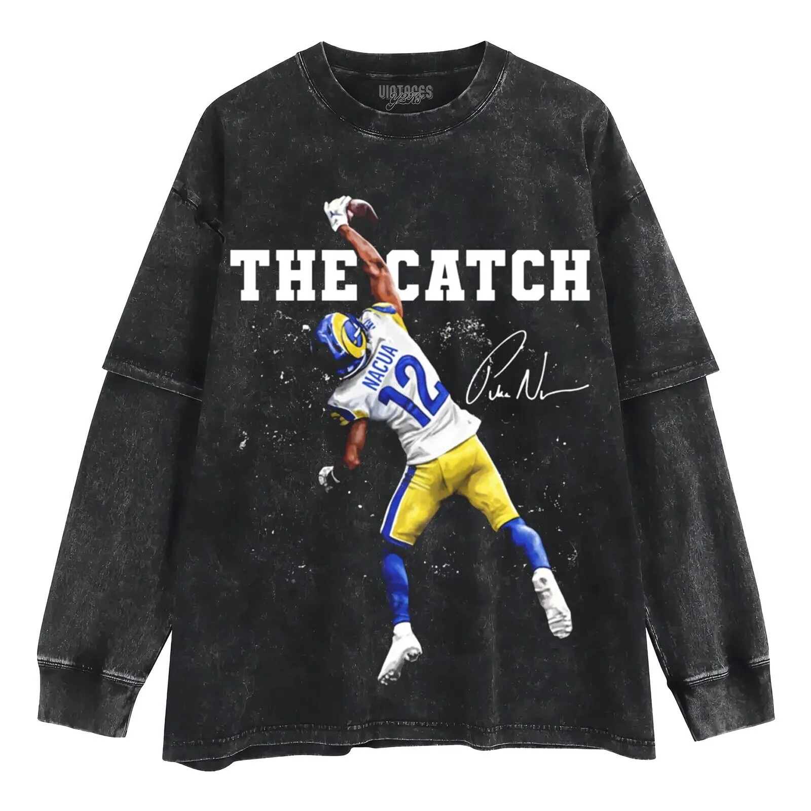 Puka Nacua The Catch Los Angeles Football Graphic T-Shirt 10 Puka Nacua The Catch Los Angeles Football Graphic T-Shirt