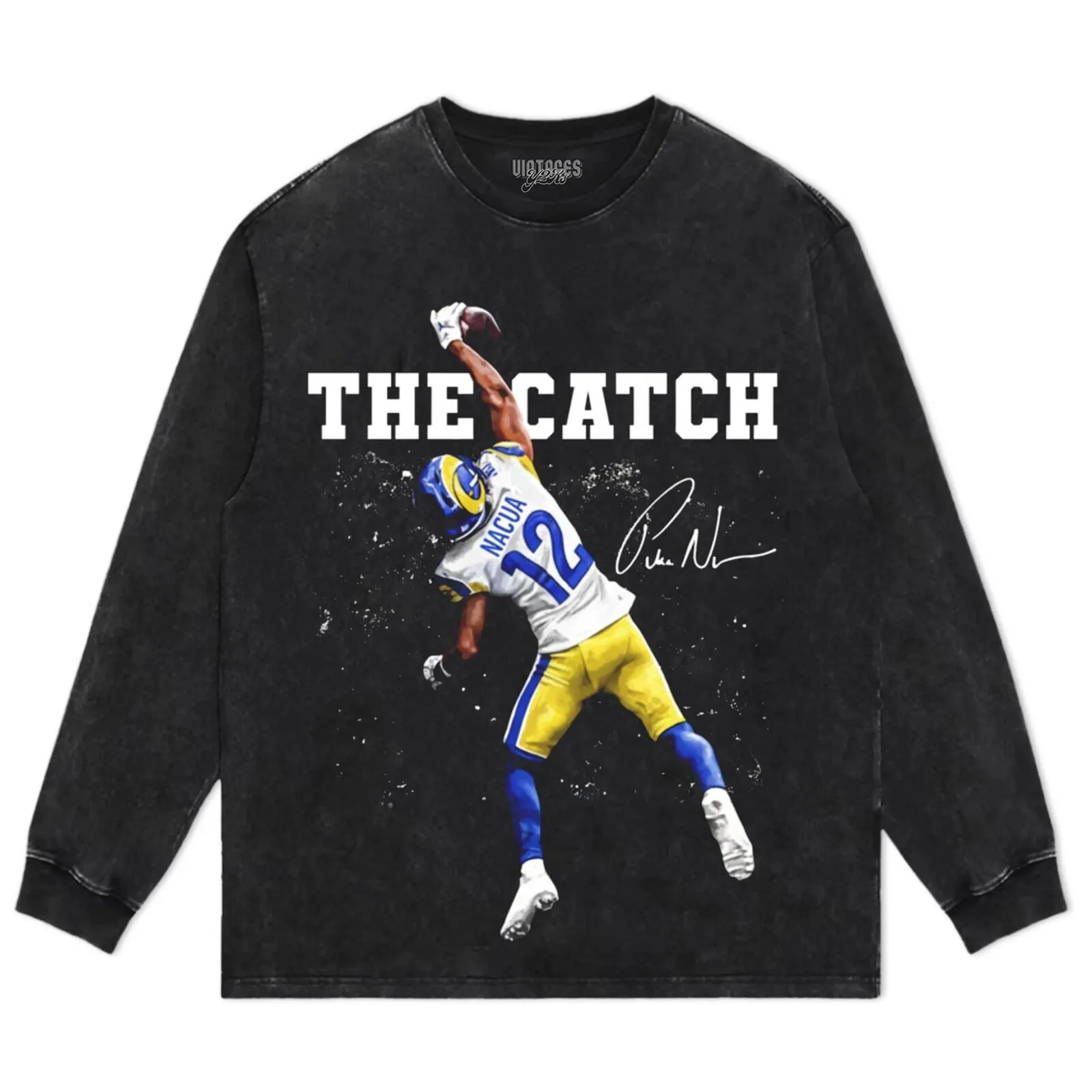 Puka Nacua The Catch Los Angeles Football Graphic T-Shirt 12 Puka Nacua The Catch Los Angeles Football Graphic T-Shirt