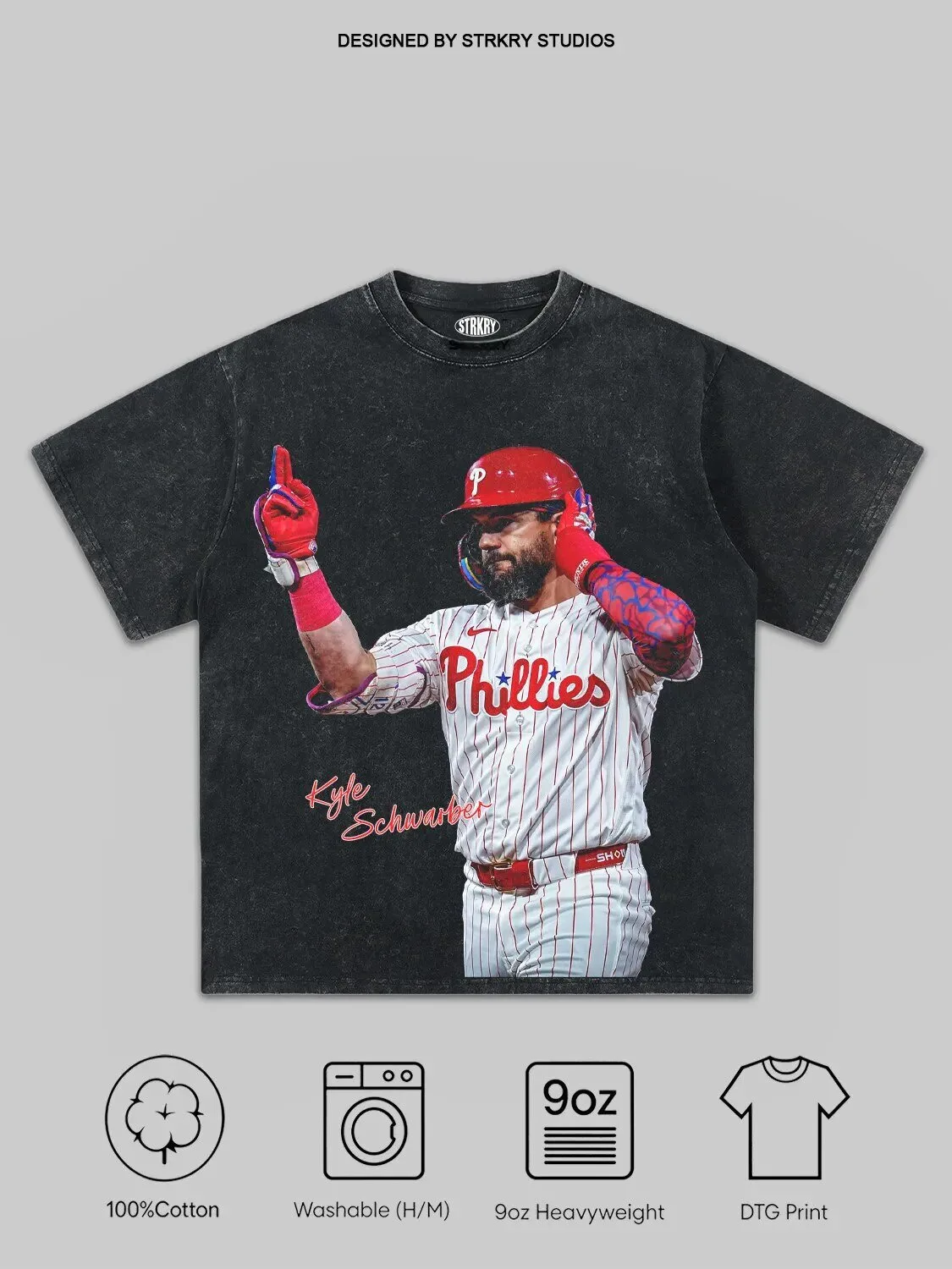 Kyle Schwarber Philadelphia Phillies Baseball Player Graphic T-Shirt