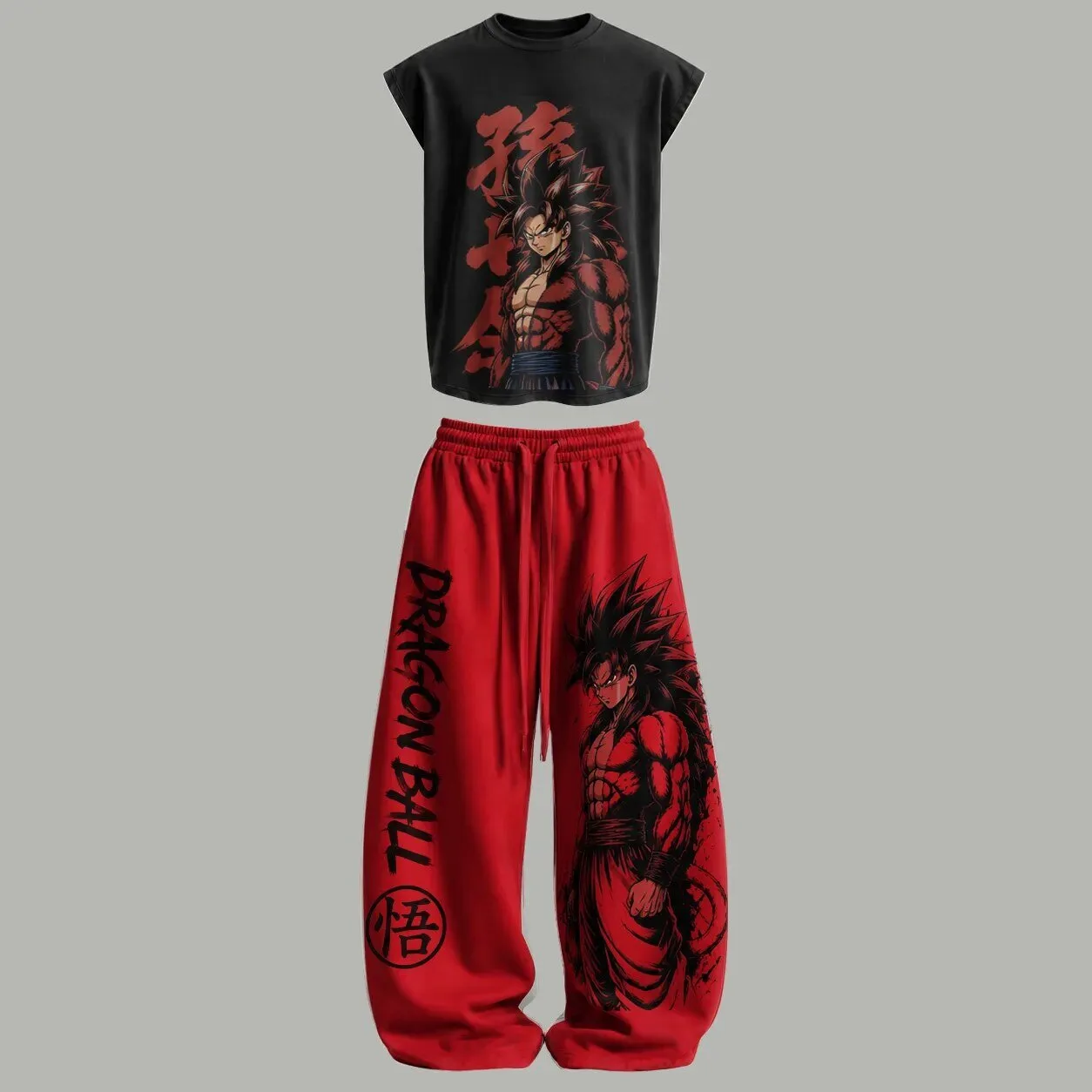 Dragon Ball Z Goku Super Saiyan 4 Anime Character Sleeveless Tank Top