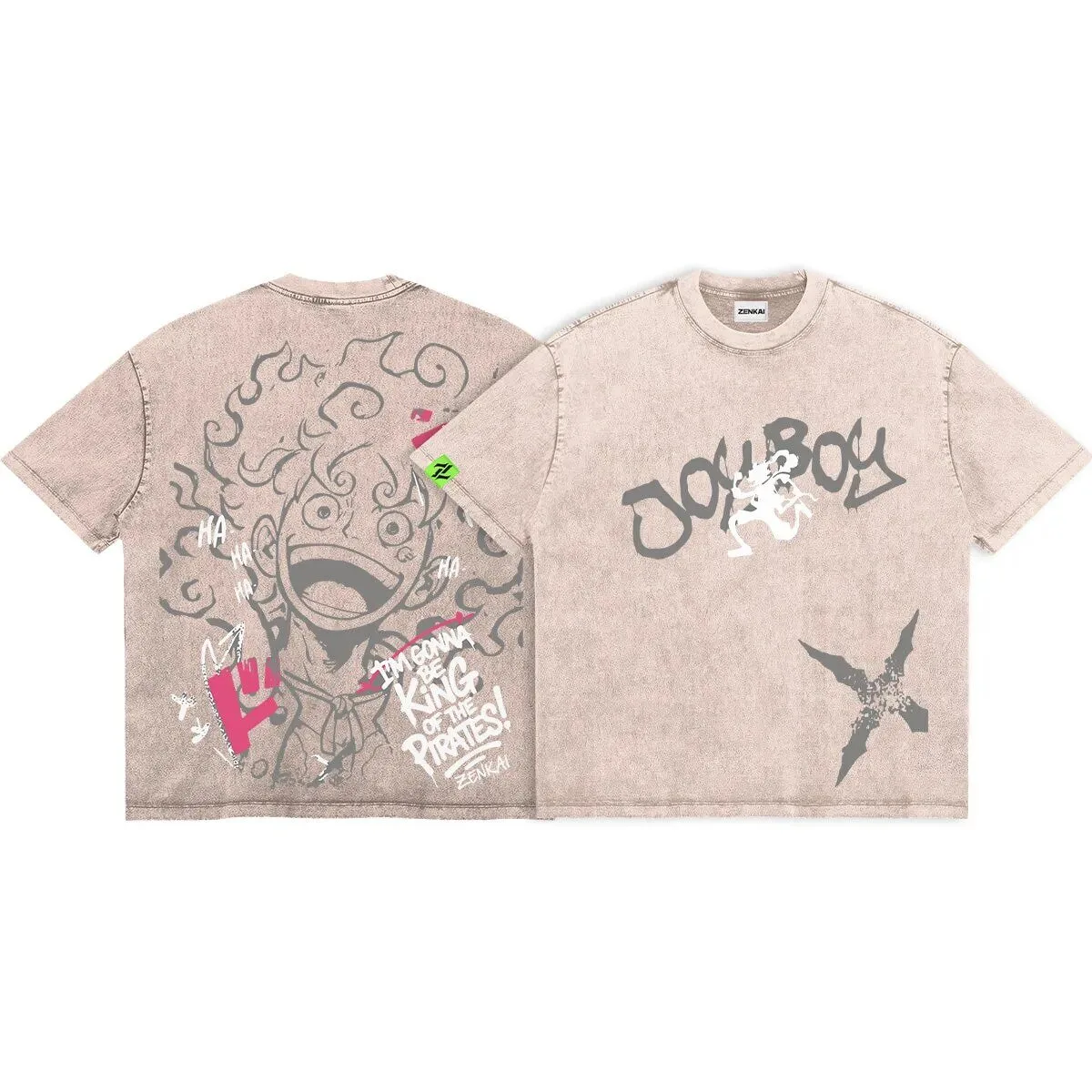 Joyboy Unleashed Warrior of Liberation Graphic Print Washed T-Shirt