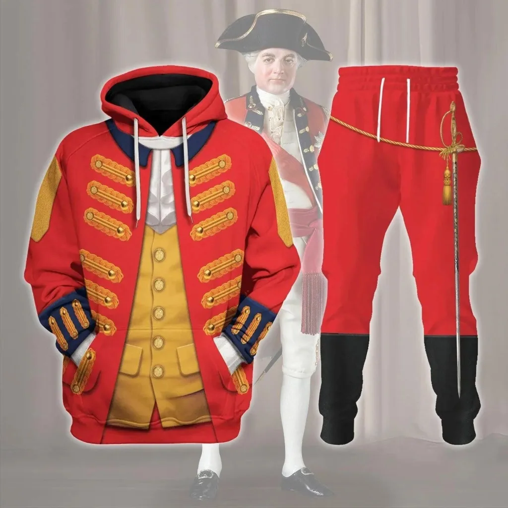 Henry Clinton British General Revolutionary War Uniform Costume Hoodie Henry Clinton British General Revolutionary War Uniform Costume Hoodie