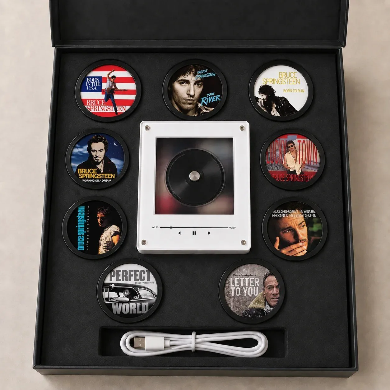 Bruce Springsteen Album Cover Art Magnets Music Player Set