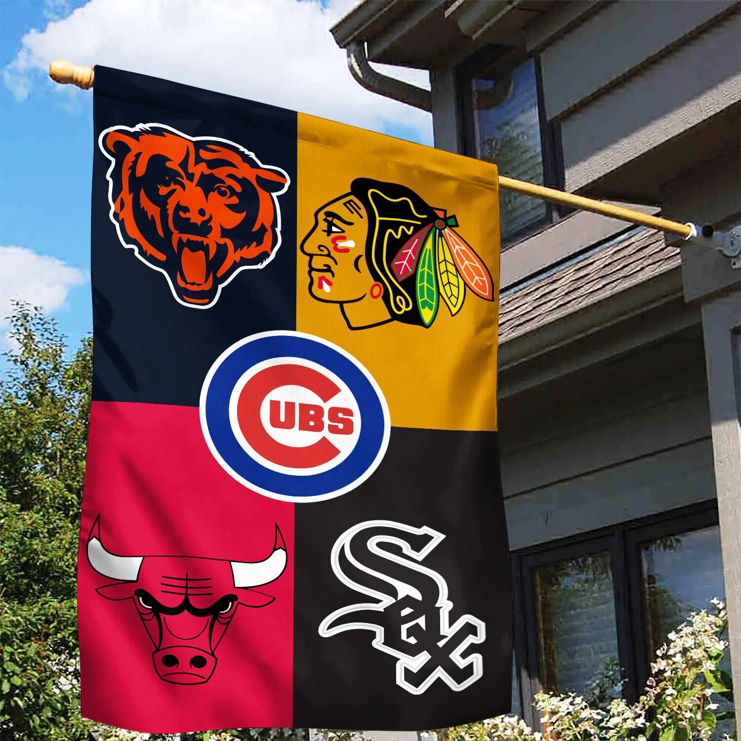 MM19 Customize your favorite logo and text on the flag- Custom flags with square shapes