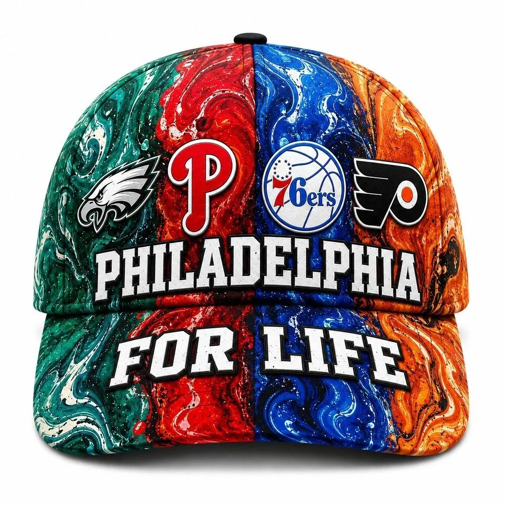 Philadelphia Sports Teams For Life Marble Swirl Classic Cap Hat
