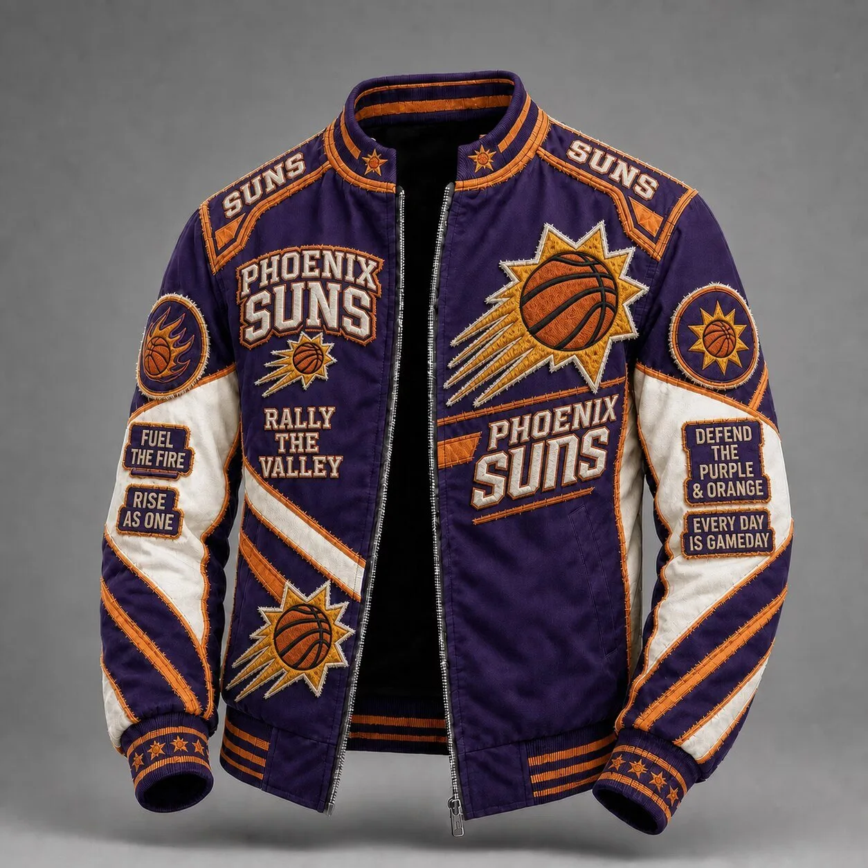 Phoenix Suns NBA Basketball Vintage Bomber Jacket for Men