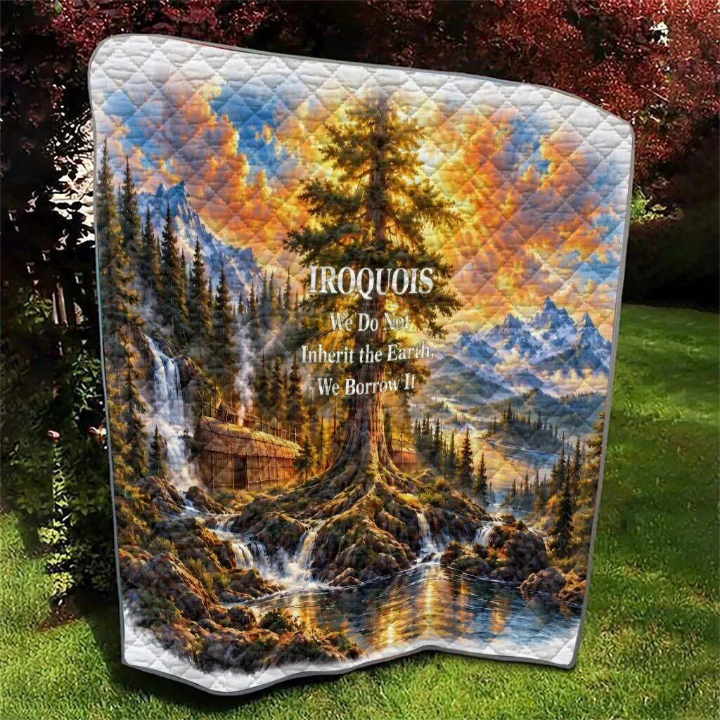 Iroquois We Do Not Inherit The Earth We Borrow It Native American Quilt 10 Iroquois We Do Not Inherit The Earth We Borrow It Native American Quilt