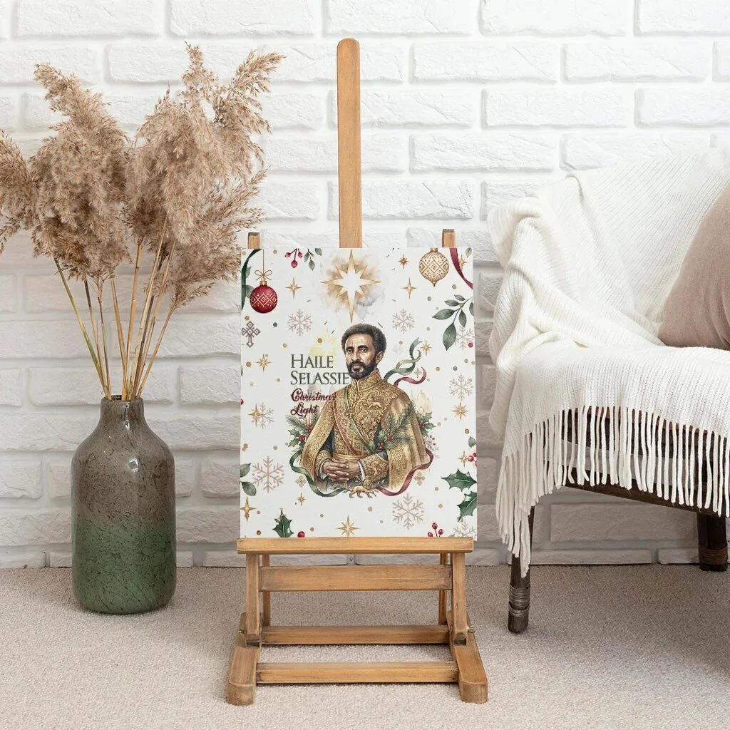 Haile Selassie Christmas Light Royal Ethiopian Orthodox Vintage Style Canvas Wall Art 9 Haile Selassie Christmas Light Royal Ethiopian Orthodox Vintage Style Canvas Wall Art